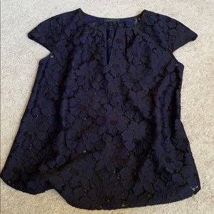 Dressy lace detail J Crew blouse
